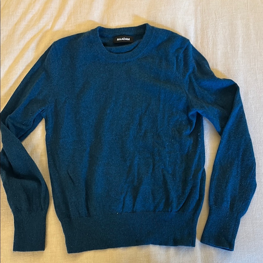 Nadaam Teal Blue Women’s Crewneck Sweater